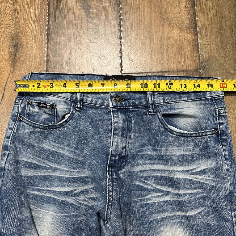 Vtg Y2K Rocawear Stretch Skinny Fit Hip Hop Streetwear Denim Jeans Mens Sz 32X29 - Picture 4 of 8